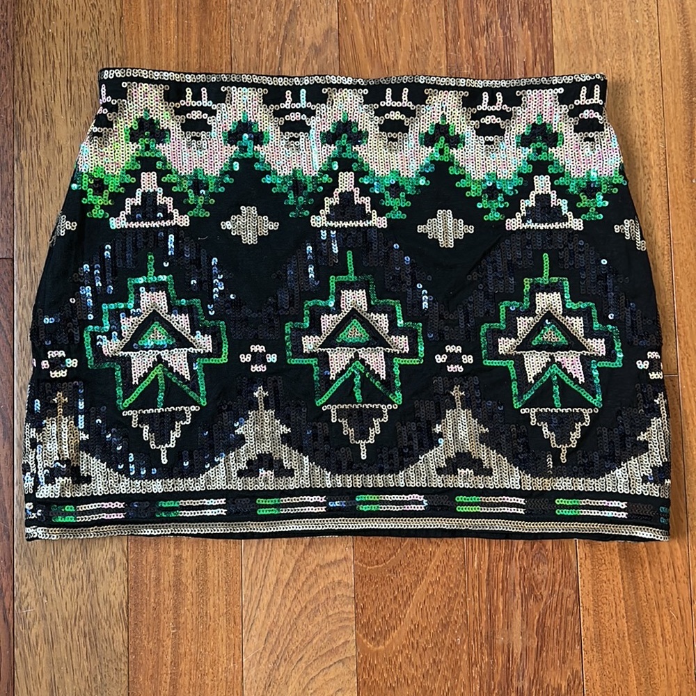 Verty Sequin Mini ~ Boutique Chic Illuminati Party Skirt Joyce Leslie - Picture 3 of 9